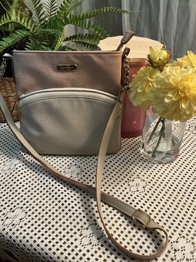 Jessica Simpson Crossbody Purse, Rose Pink & Tan